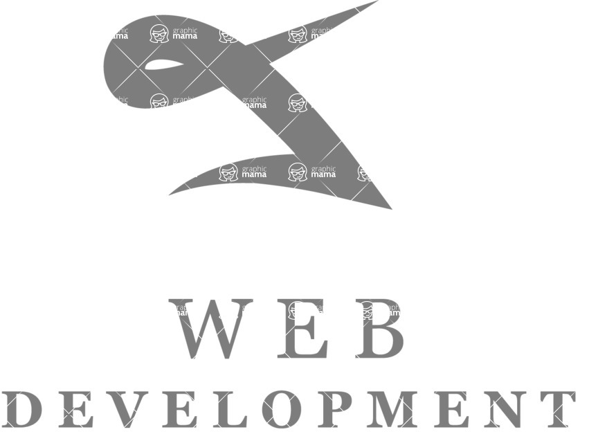 Business Logo Templates - vector graphics in a pack from GraphicMama - Modern Creative Shape Logo Design Template - Black and White